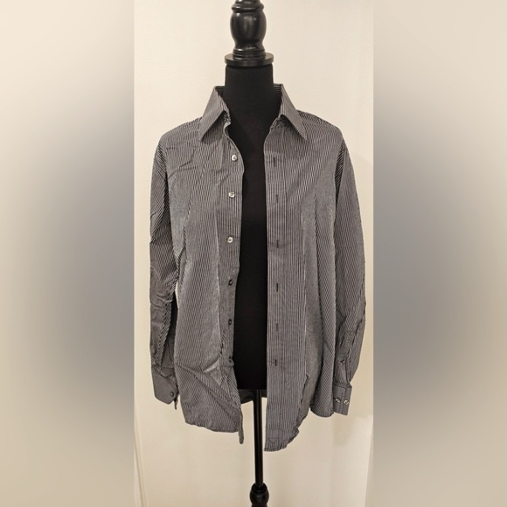 Michael Kors Men’s Striped Dress Shirt - Size Large